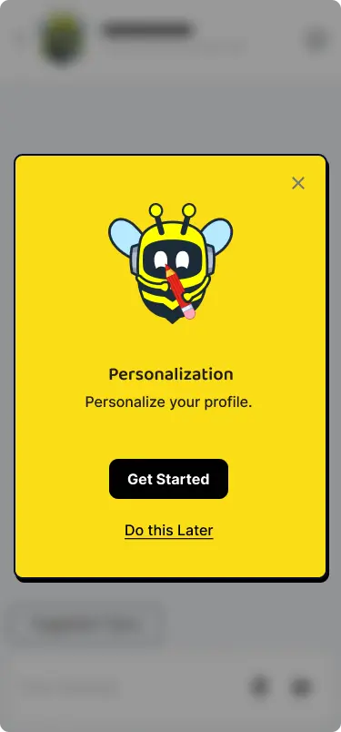 Sign in and set goals