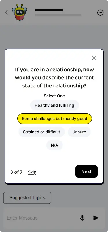 Choose your dating status