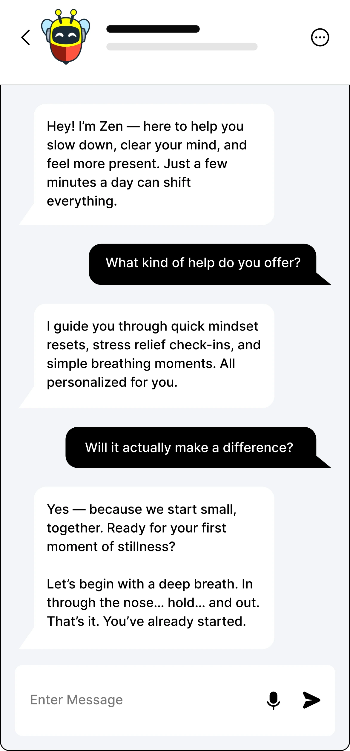 Start chatting